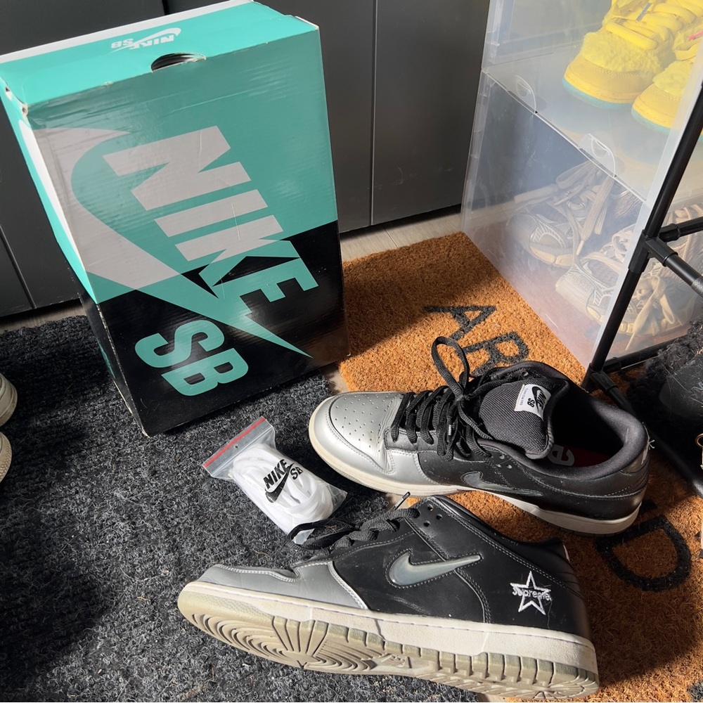 Nike SB Dunk Low Sneakers in Black and Gray